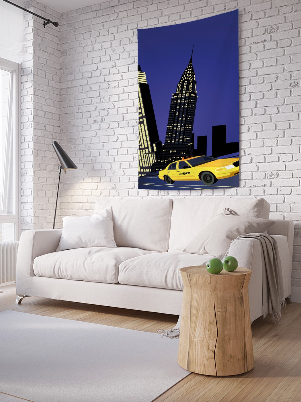 

Вертикальное фотопанно на стену JoyArty Ночное такси 150x200 см, Ночное такси