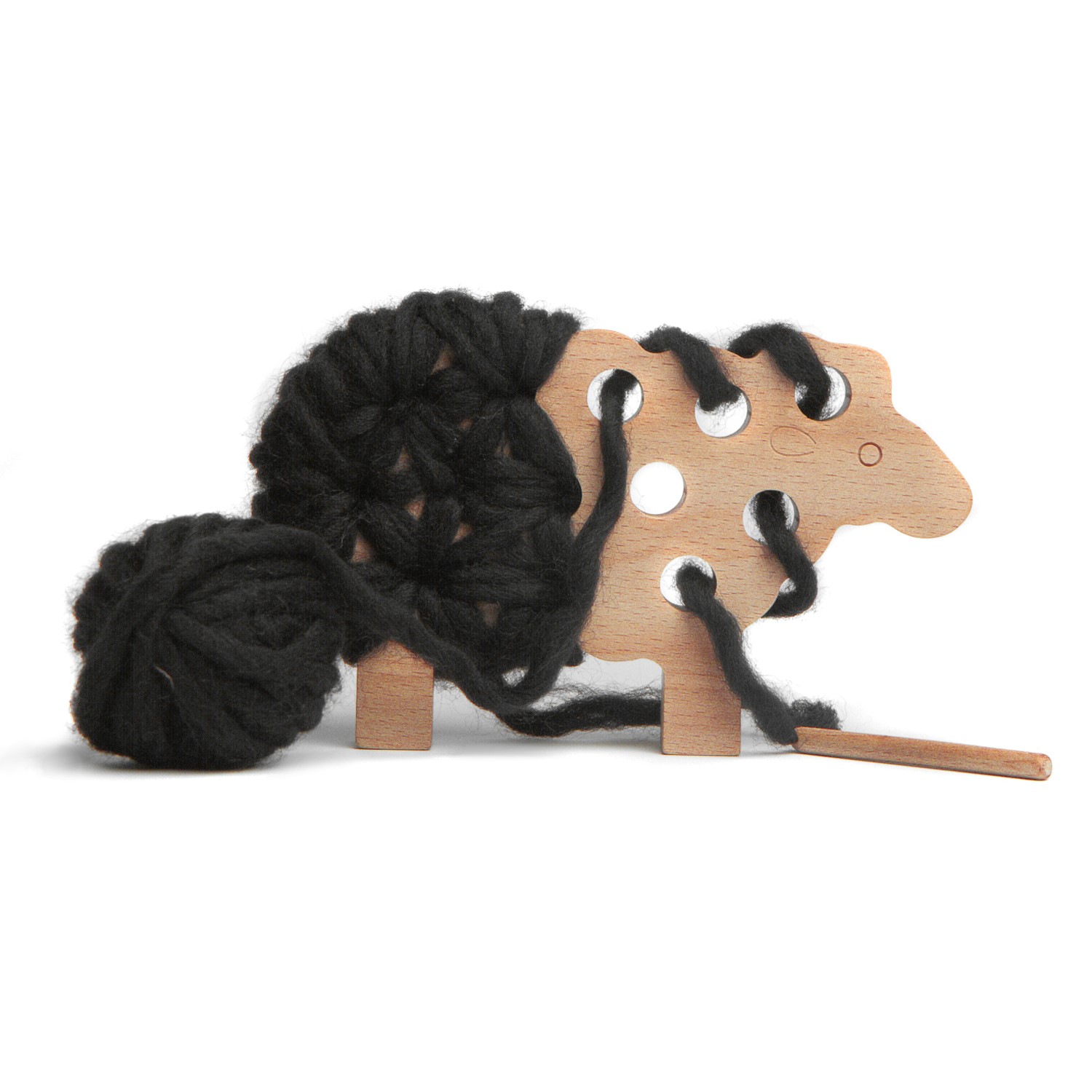 Творческая игра с натуральными материалами ToyMo Наряди овечку, альтернатива вязанию игра шнуровка овечка