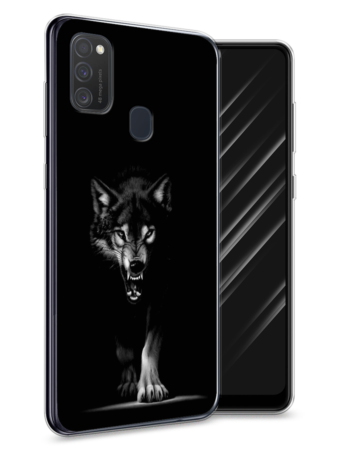 

Чехол Awog на Samsung Galaxy M21 "Волк выходит из ночи", Разноцветный, 29750-1