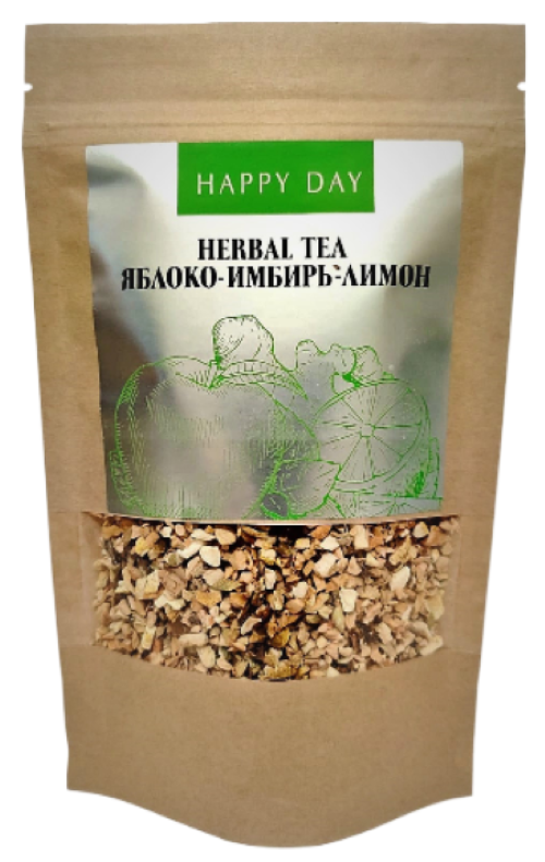 Чай HAPPY DAY Яблоко имбирь лимон, 100 г