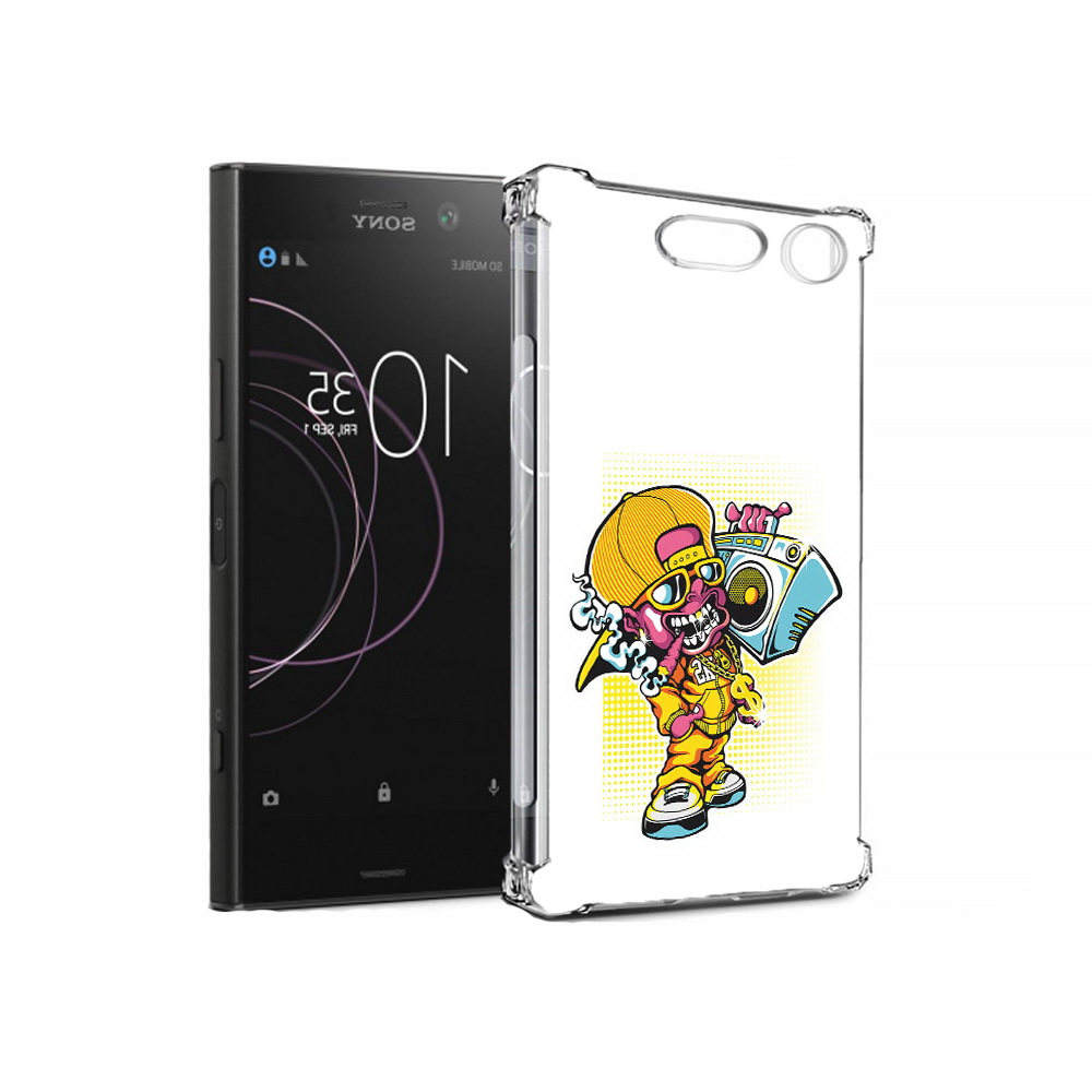 Чехол MyPads Tocco для Sony Xperia XZ1 нарисованный парень с колонкой (PT77229.221.511)