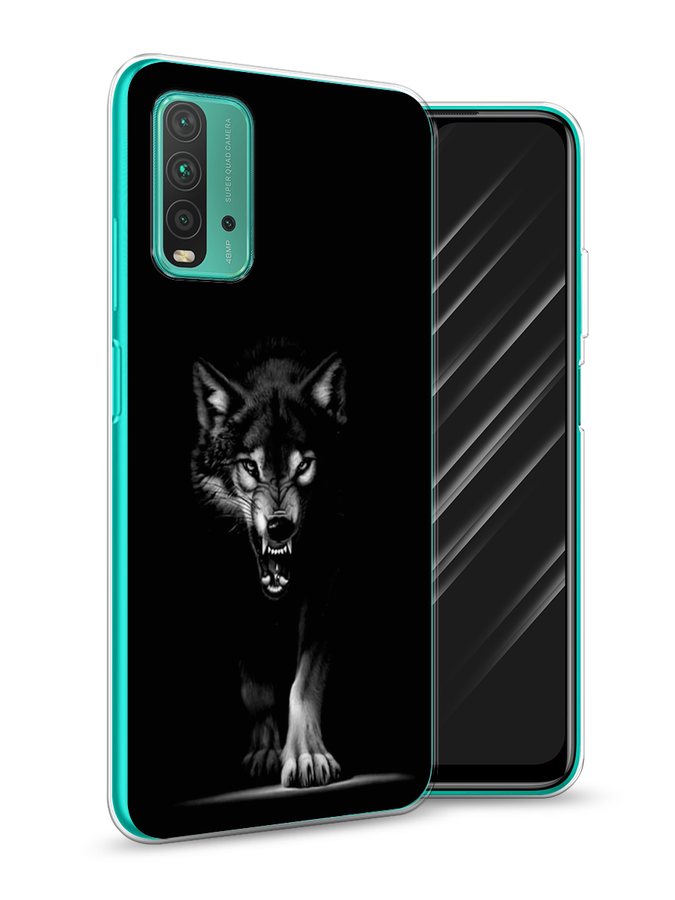 

Чехол Awog на Xiaomi Redmi 9T "Волк выходит из ночи", Разноцветный, 39850-1