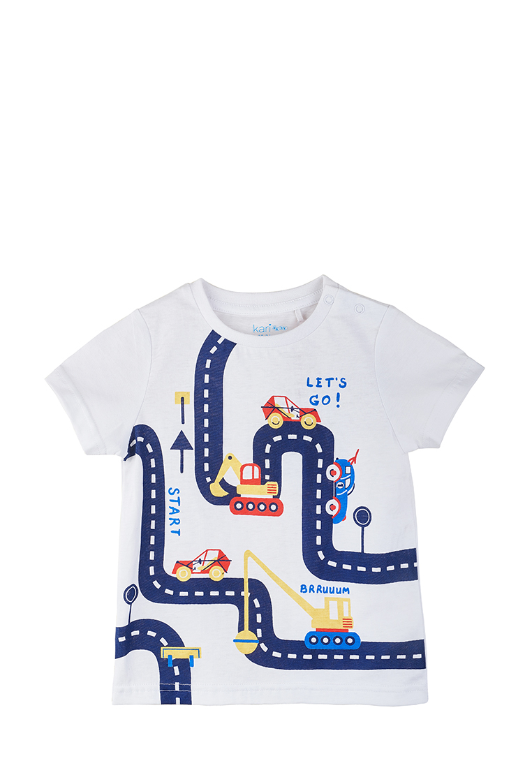 фото Футболка детская kari baby ss21b00600307 белый р.80