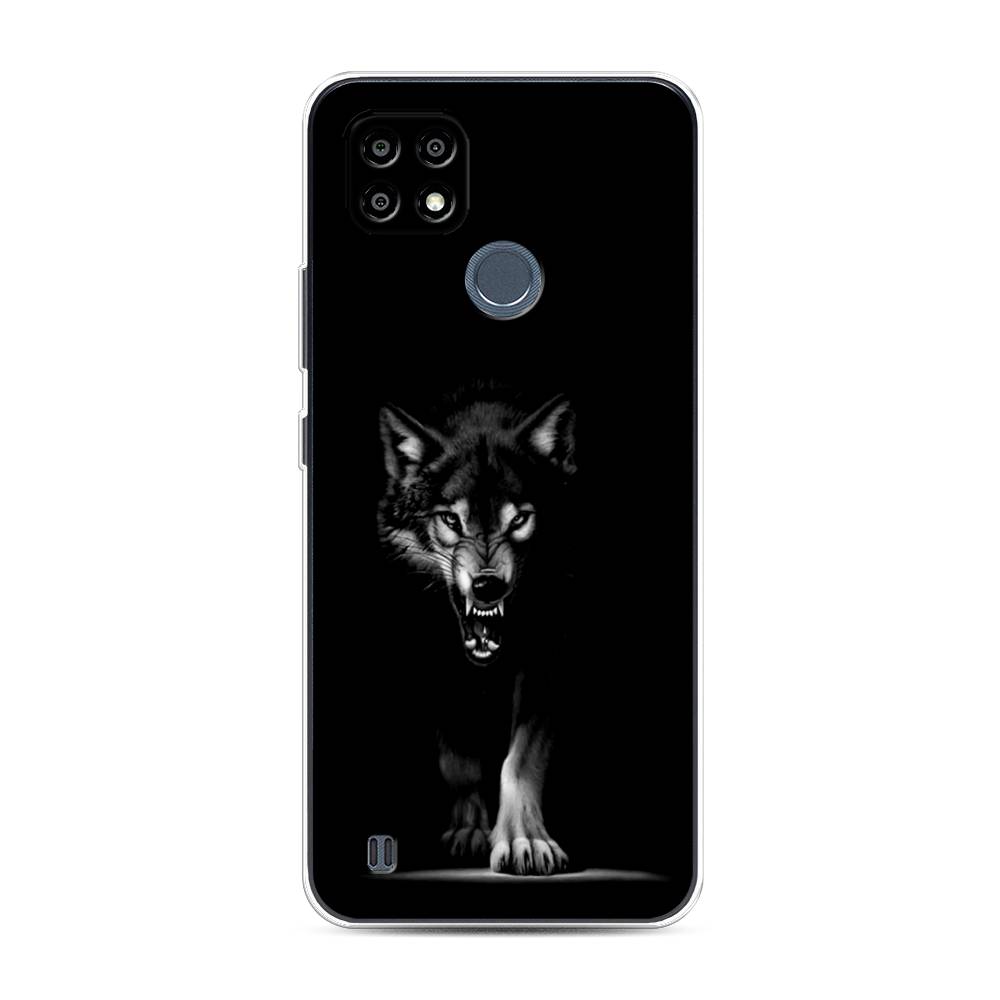 фото Чехол awog "волк выходит из ночи" для realme c21y