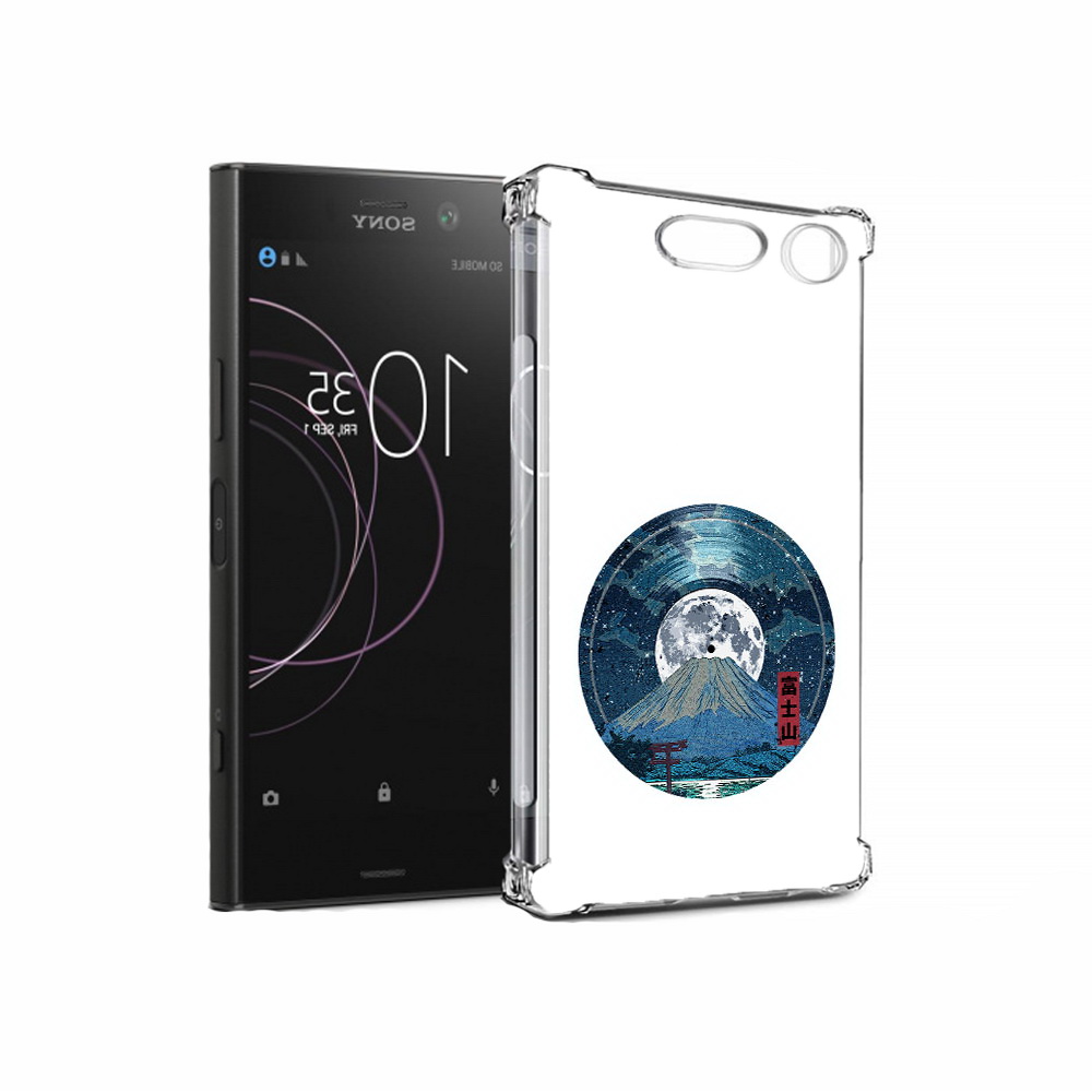 

Чехол MyPads Tocco для Sony Xperia XZ1 нарисованная виниловая гора с луной, Прозрачный, Tocco
