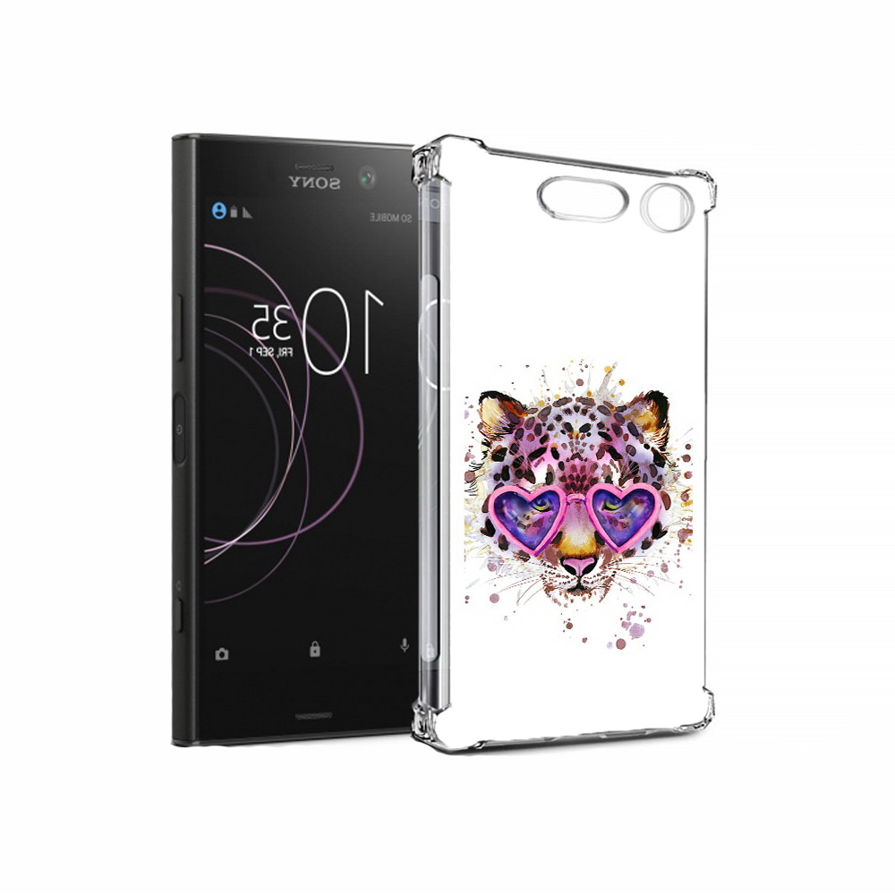 

Чехол MyPads Tocco для Sony Xperia XZ1 модный леопард (PT77229.221.480), Прозрачный, Tocco