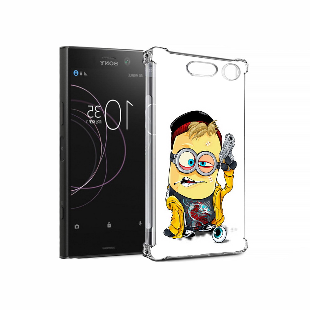 

Чехол MyPads Tocco для Sony Xperia XZ1 миньон бандит (PT77229.221.475), Прозрачный, Tocco