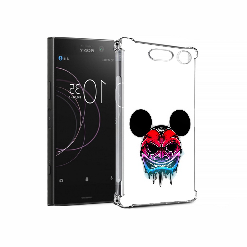 

Чехол MyPads Tocco для Sony Xperia XZ1 микки в маске (PT77229.221.473), Прозрачный, Tocco