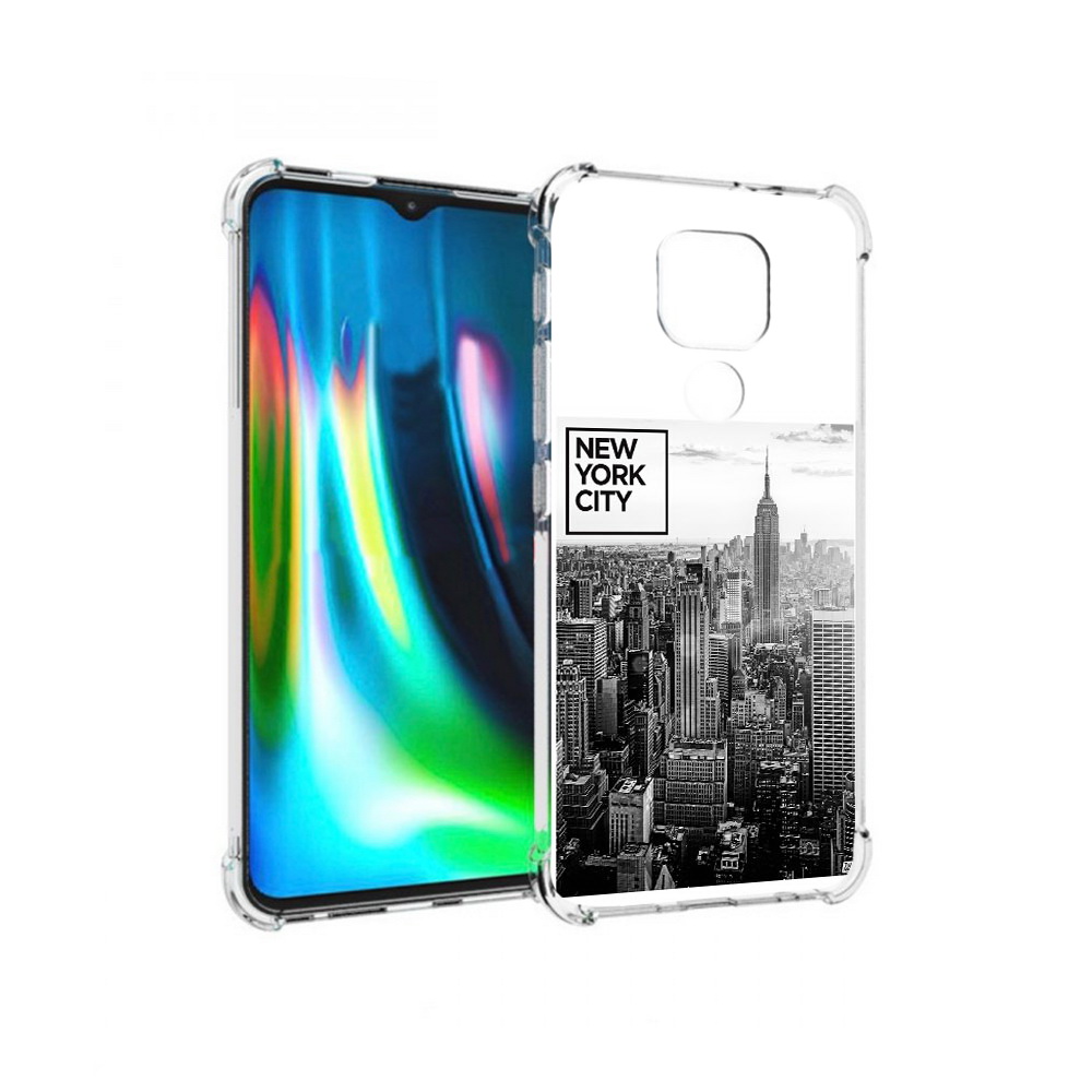 

Чехол MyPads Tocco для Motorola Moto G9 Play черно белый ньюерк (PT227081.347.686), Прозрачный, Tocco