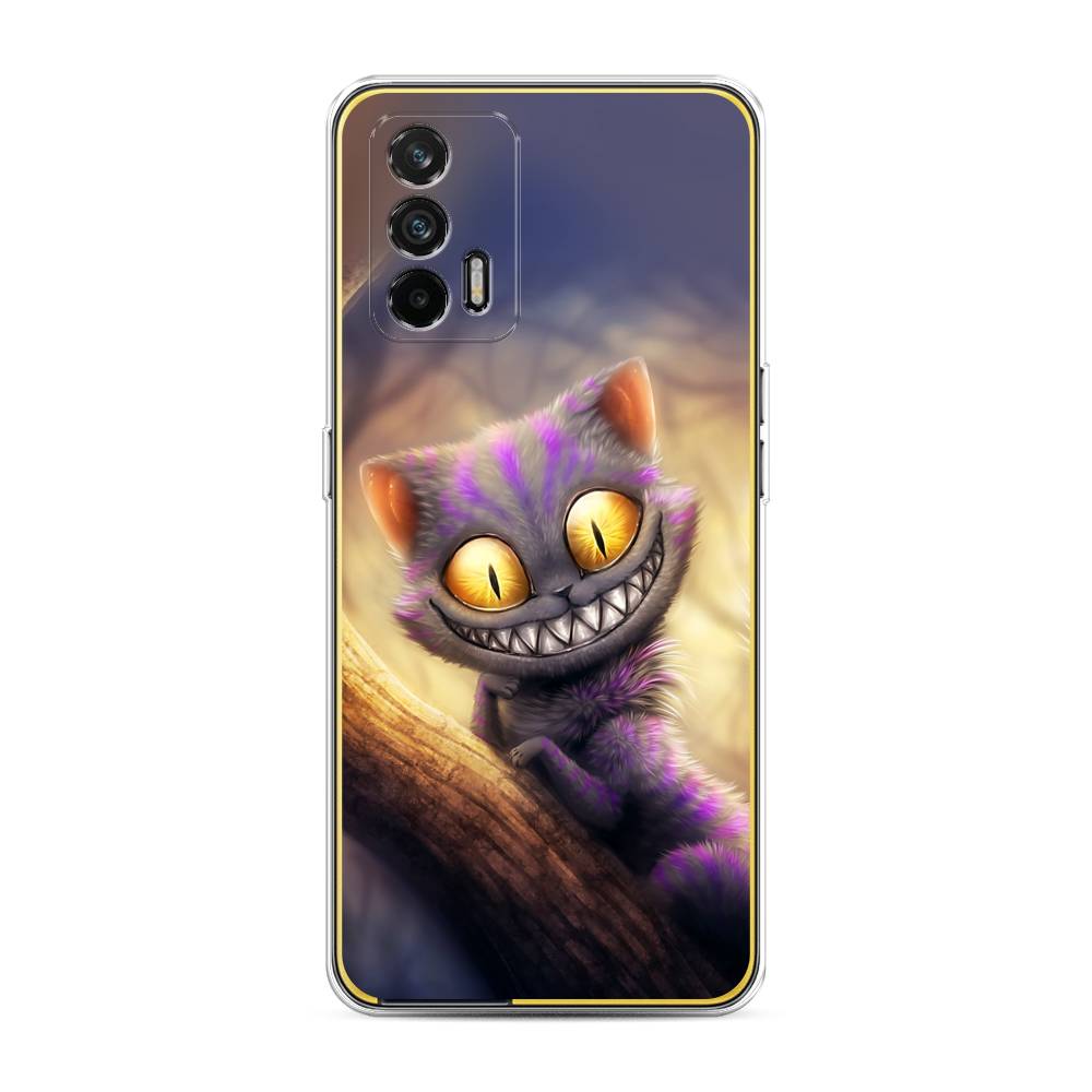 

Чехол Awog на Realme GT "Cheshire Cat", Фиолетовый;желтый, 256350-1