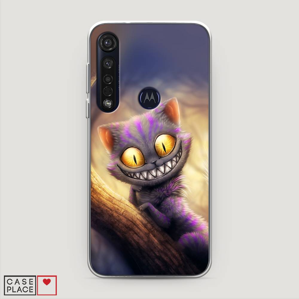 

Чехол Awog на Motorola Moto G8 Plus / Моторола Мото G8 Plus "Cheshire Cat", Фиолетовый;желтый, 241450-1
