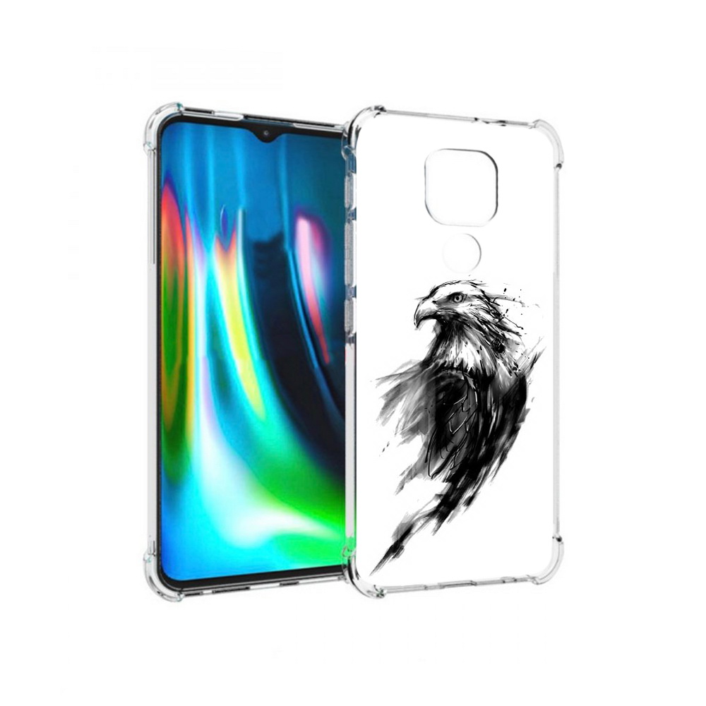 

Чехол MyPads Tocco для Motorola Moto G9 Play чб птица (PT227081.347.670), Прозрачный, Tocco