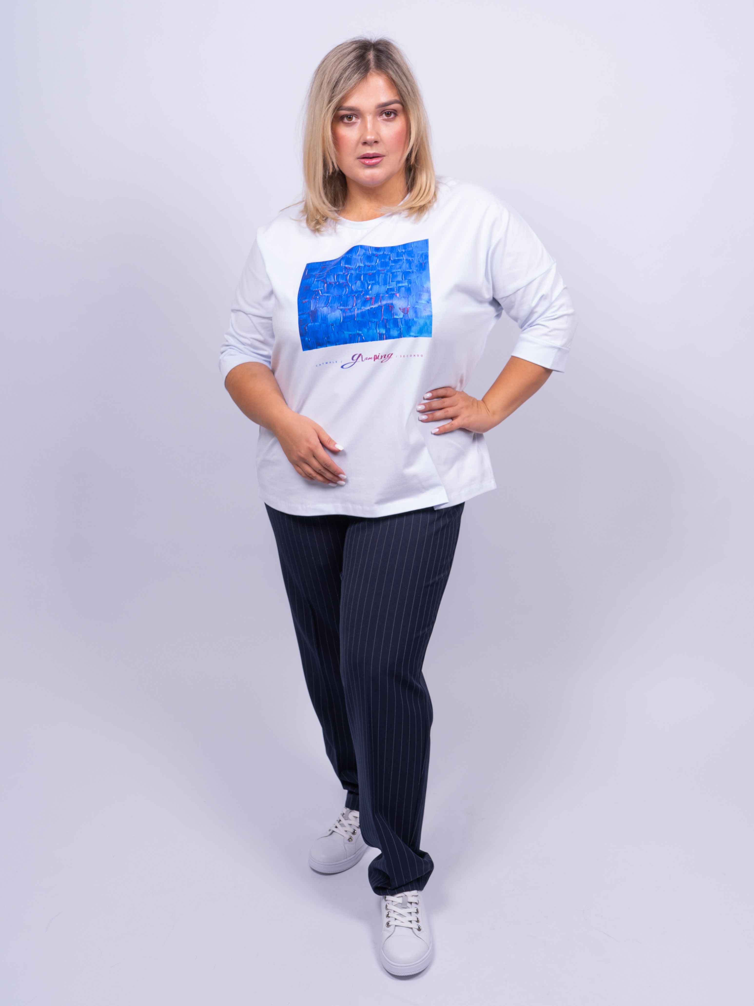 

Брюки женские 365 clothes 22150.00 синие 56 RU, Синий, 22150.00