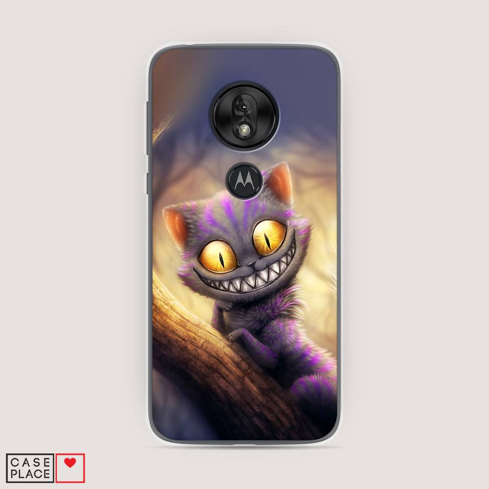 

Чехол Awog на Motorola Moto G7 Play / Моторола Мото G7 Play "Cheshire Cat", Фиолетовый;желтый, 241250-1