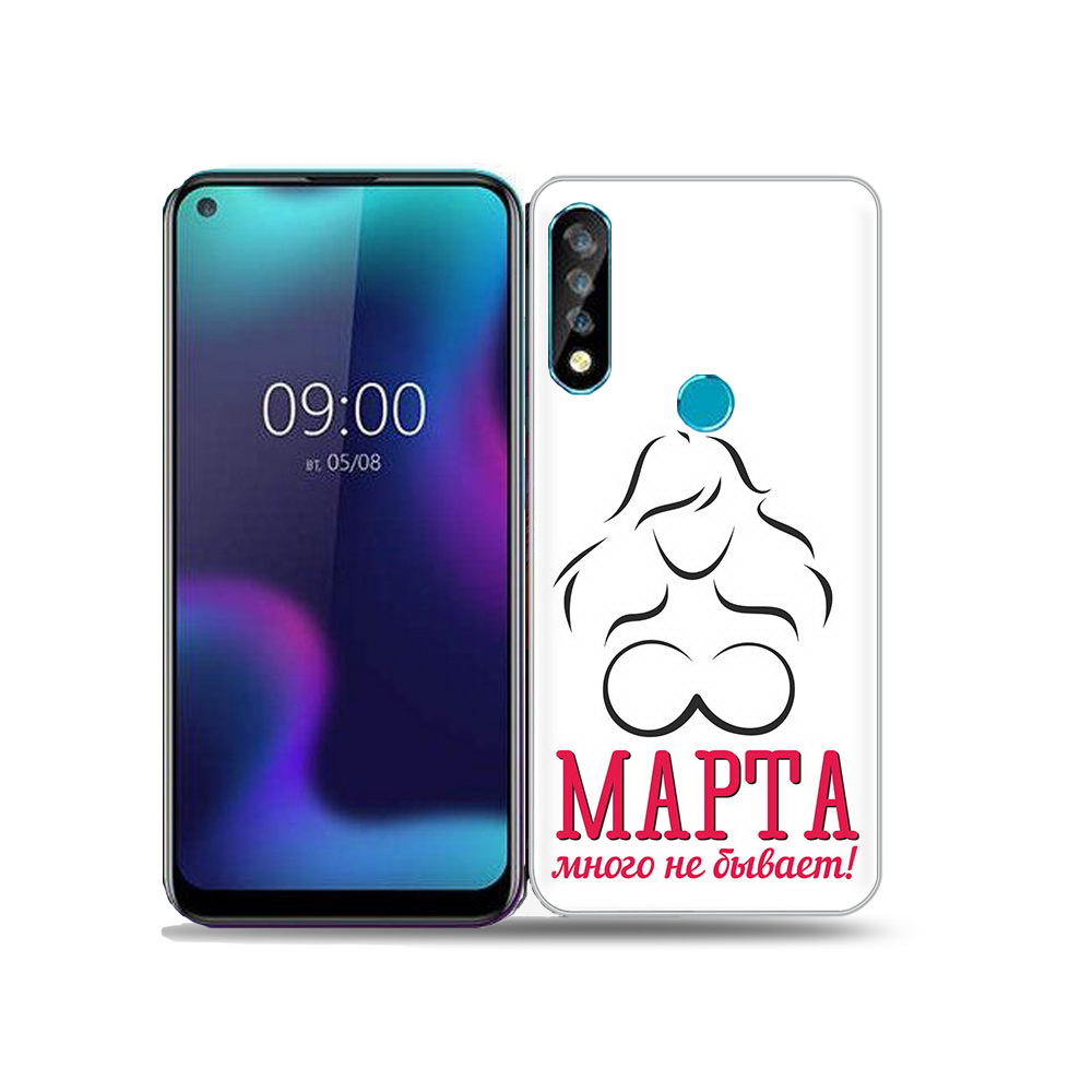 

Чехол MyPads Tocco для BQ 6424L 8 марта много не бывает, Прозрачный, Tocco
