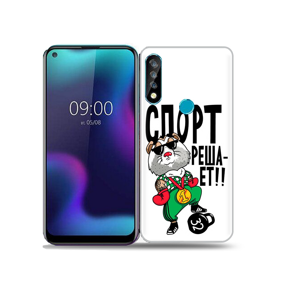 

Чехол MyPads Tocco для BQ 6424L Спорт решает, Прозрачный, Tocco