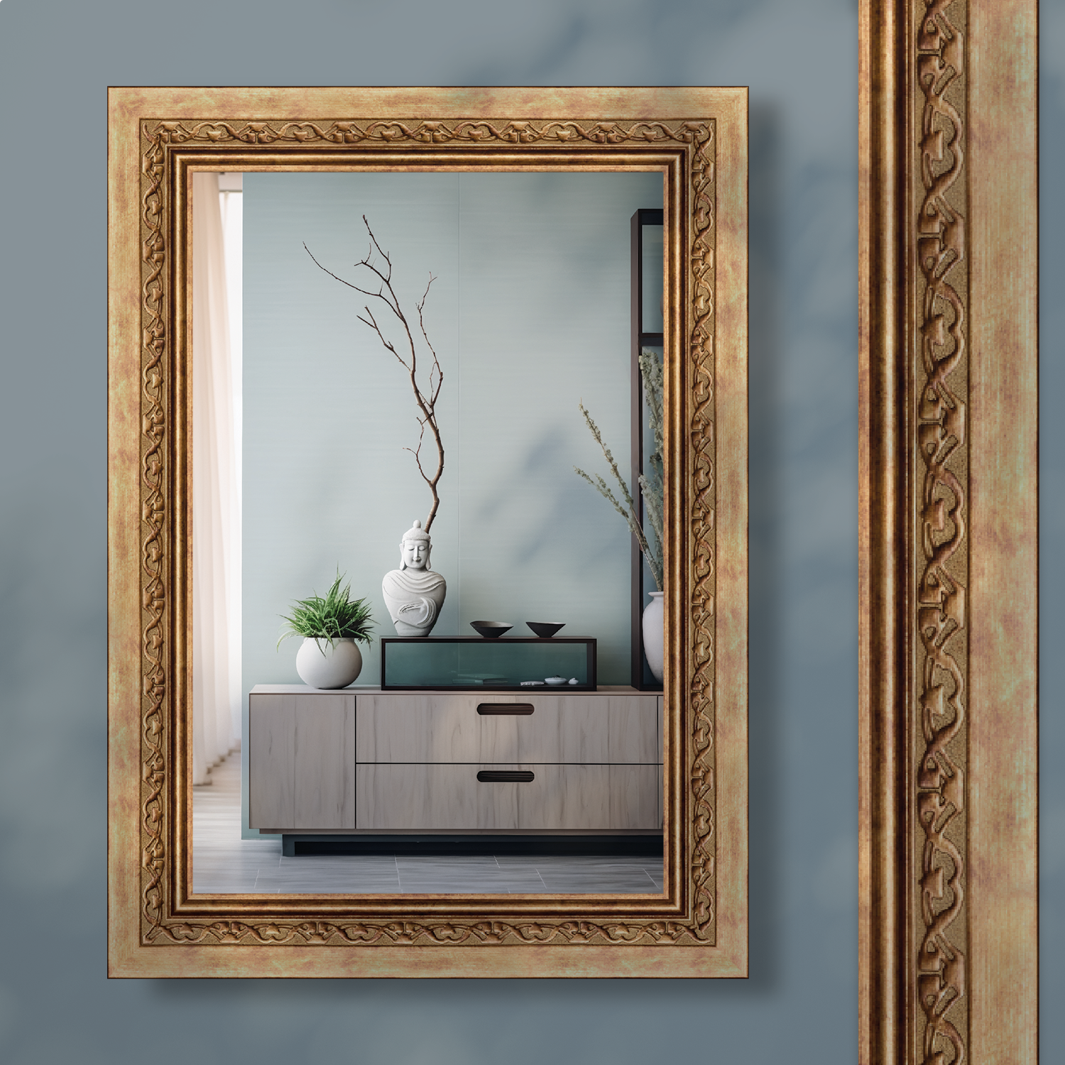 Зеркало настенное Alenkor Севилья дерево 40х60 см