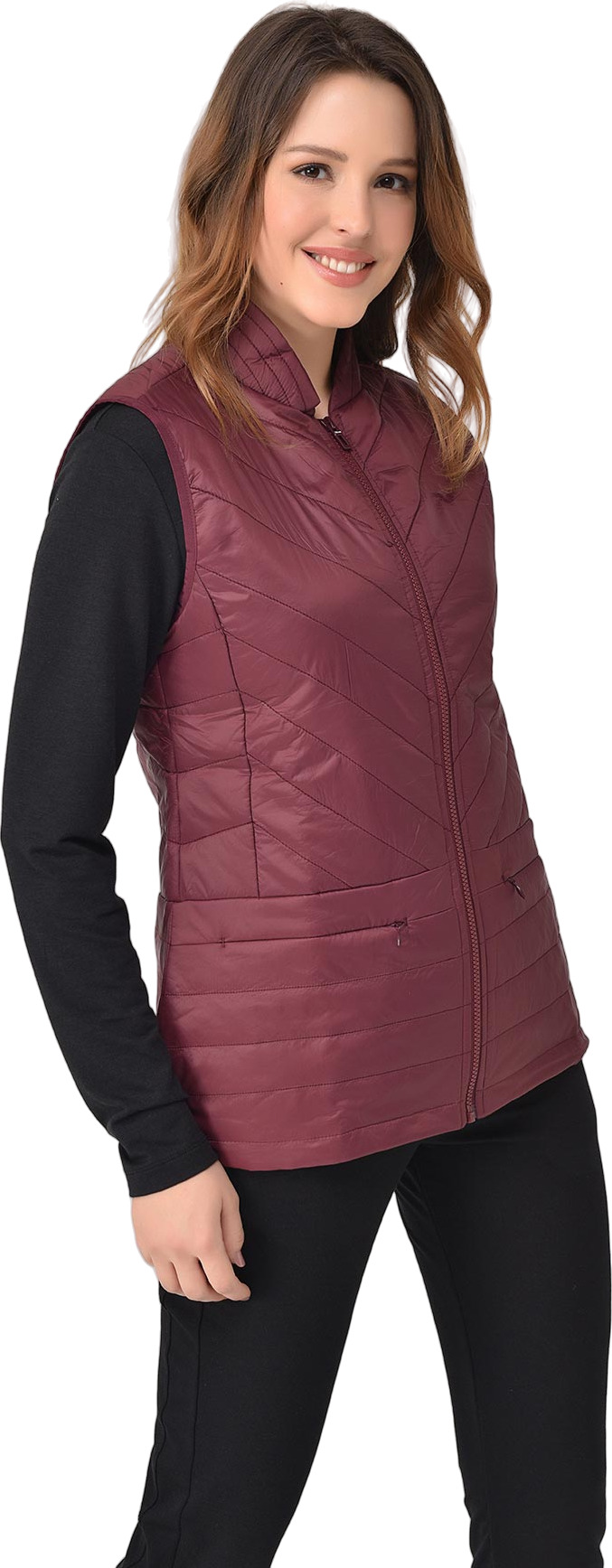 Утепленный жилет женский Bilcee Women Woven Vest красный 4XL