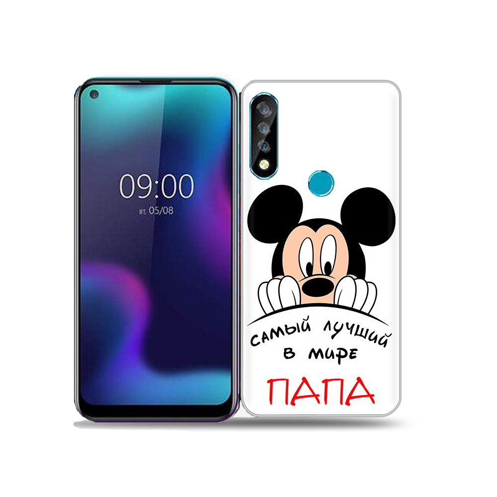 

Чехол MyPads Tocco для BQ 6424L Самай лучший папа Микки Маус, Прозрачный, Tocco