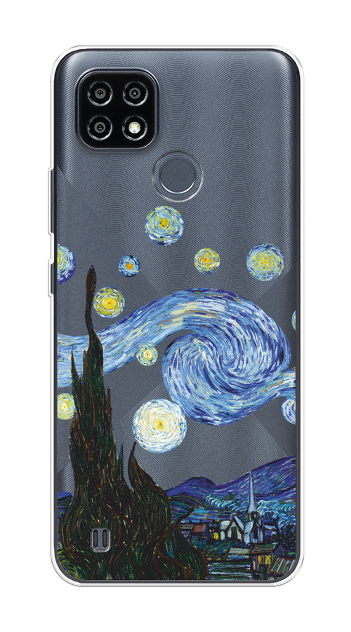 

Чехол на Oppo Realme C21Y/C25Y "Ночь Ван Гога", Голубой;синий;черный, 256850-1