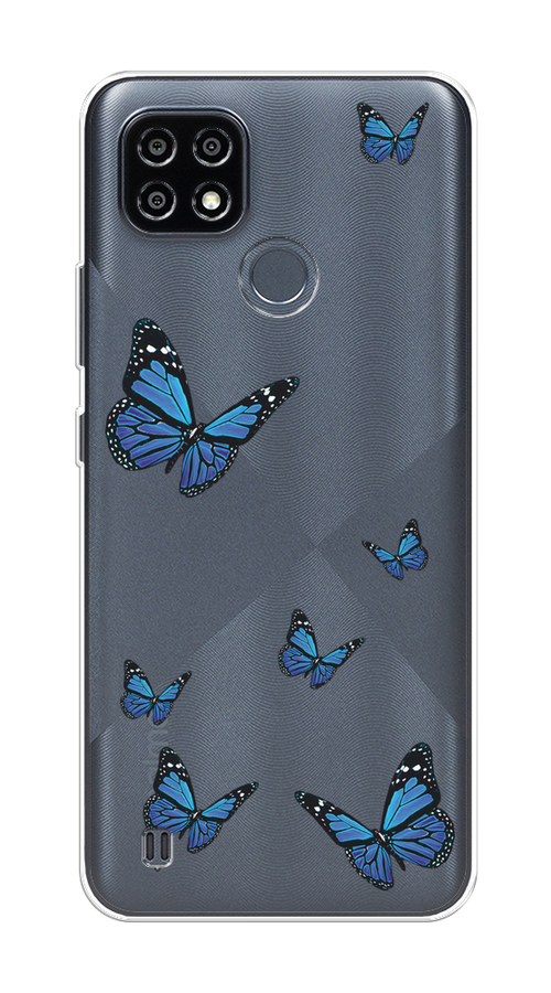 

Чехол на Oppo Realme C21Y/C25Y "Blue butterflies", Синий;черный, 256850-1