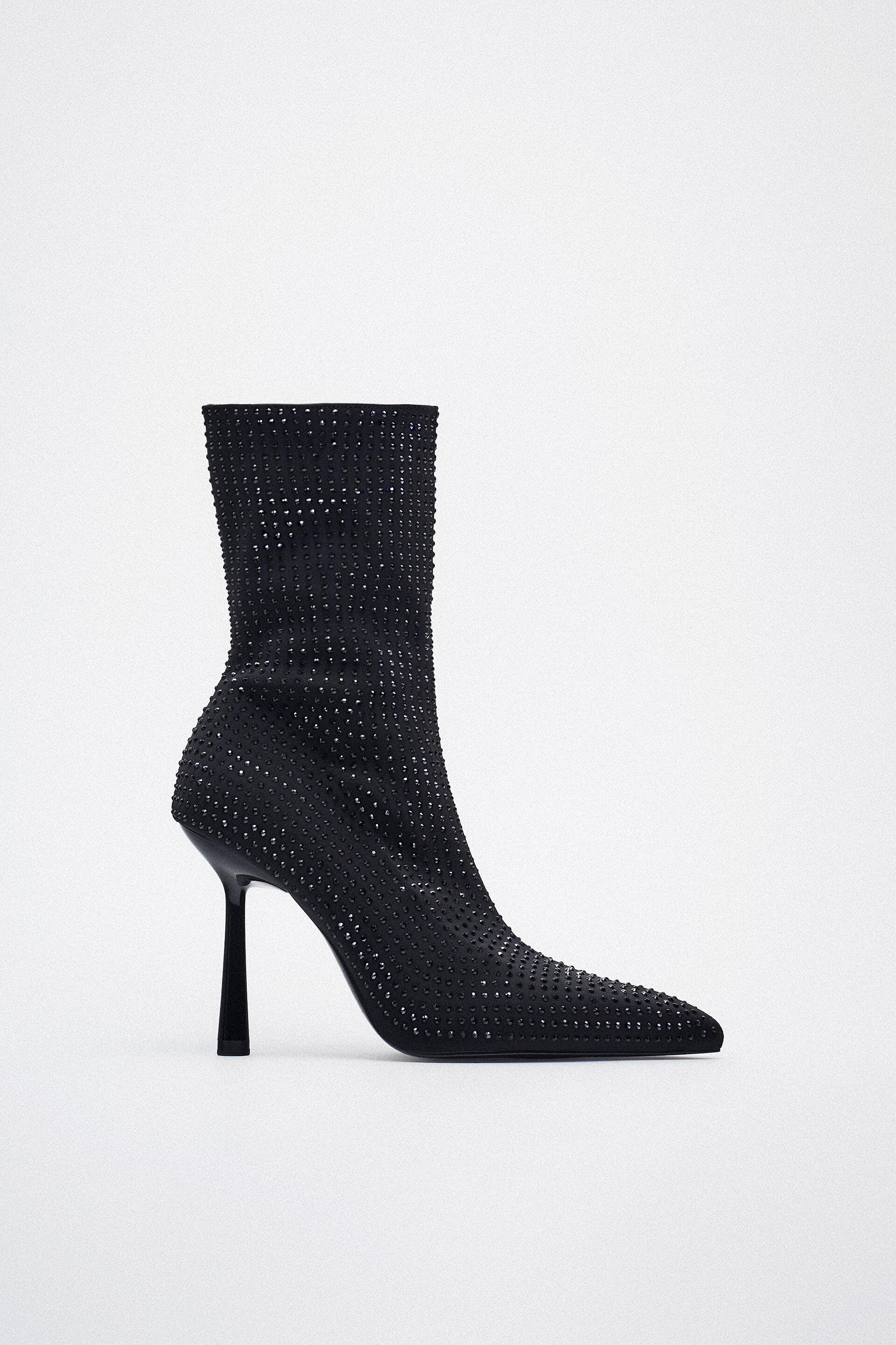 

Ботильоны женские ZARA 205280 черные 36 RU (доставка из-за рубежа), 205280