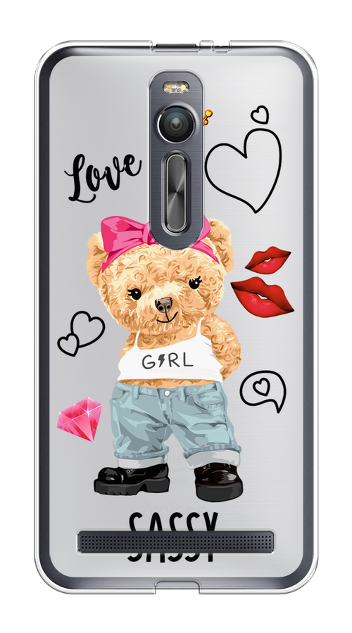 

Чехол на Asus Zenfone 2 ZE550ML "Sugar Mommy", Голубой;белый;розовый, 40550-6