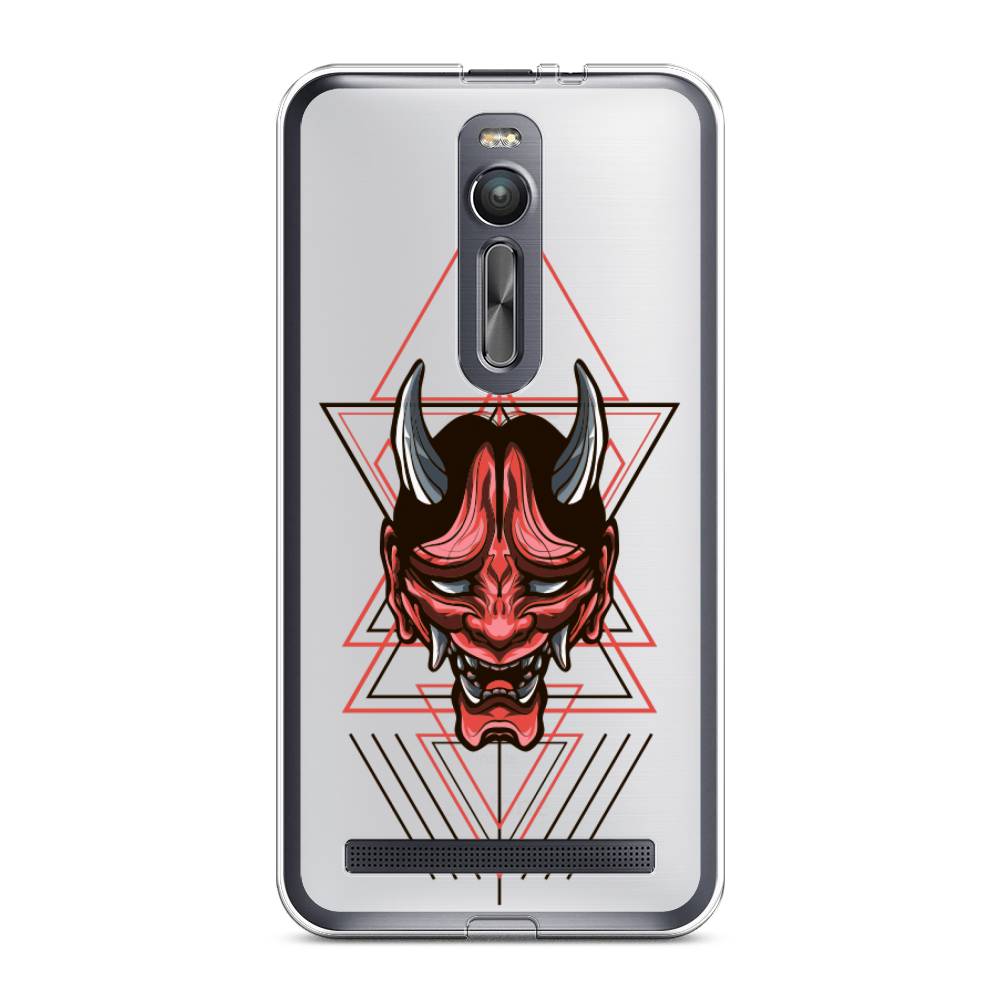 

Чехол на Asus Zenfone 2 ZE550ML "Hanya Oni mask", Серый;красный;черный, 40550-4
