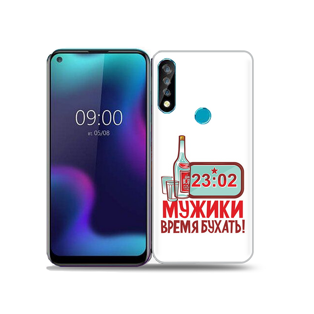 

Чехол MyPads Tocco для BQ 6424L 23 февраля время пить!, Прозрачный, Tocco