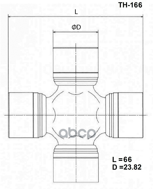 

Крестовина Карданного Вала TOYO арт. TH166