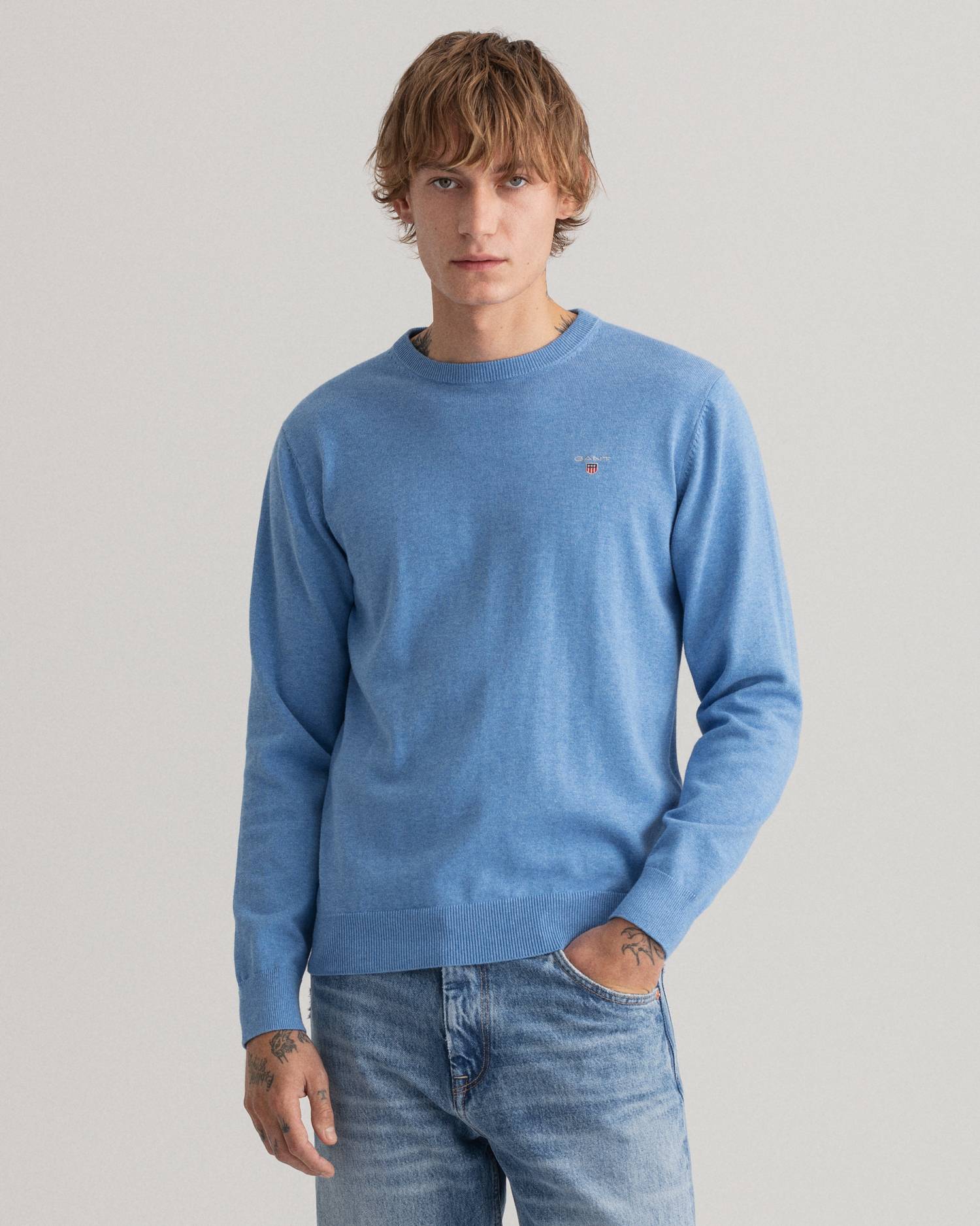 

Джемпер мужской GANT 8030551 голубой L, 8030551