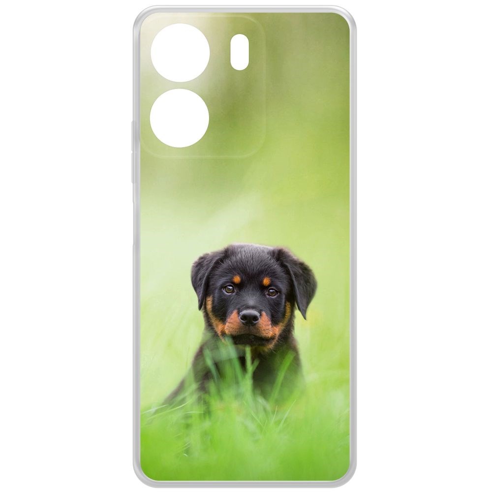 

Чехол-накладка Krutoff Clear Case Щенок ротвейлера для Xiaomi Redmi 13C, Прозрачный