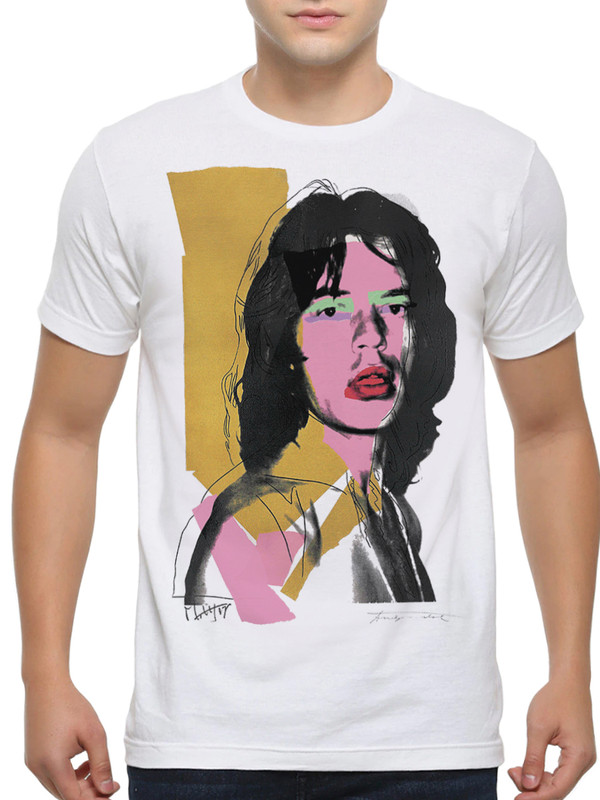 фото Футболка мужская dream shirts мик джаггер - the rolling stones белая m