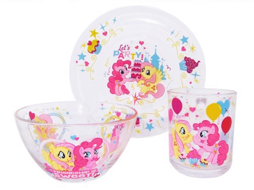 фото Набор посуды 3пр "my little pony" mlps3g-1 nobrand
