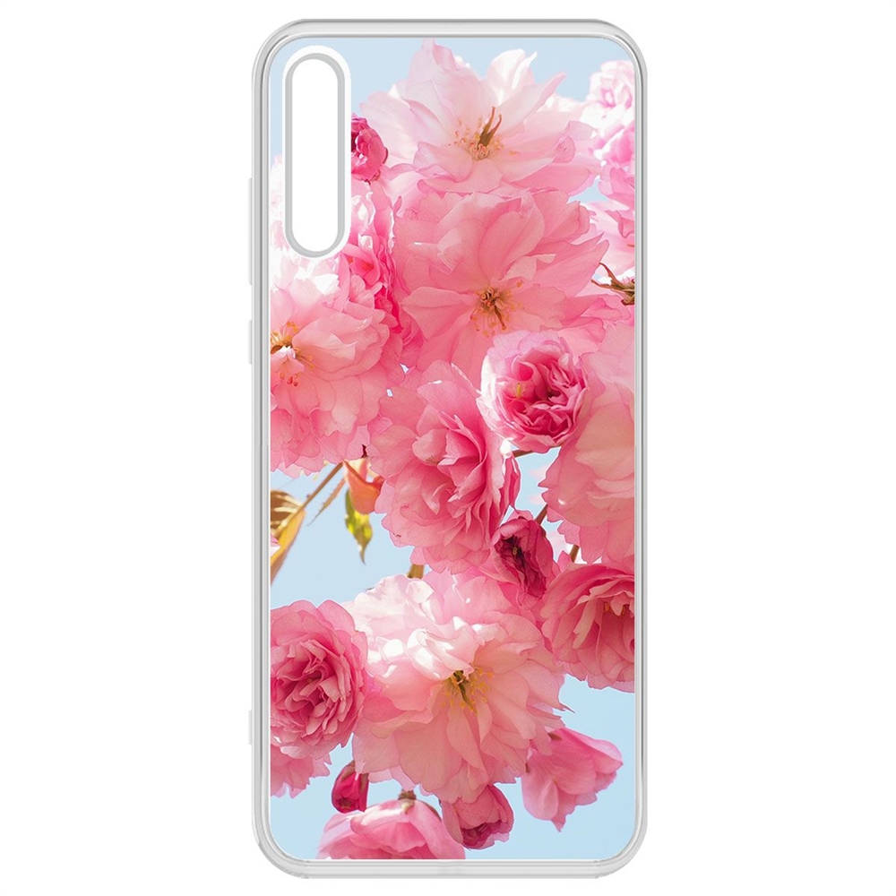 фото Чехол-накладка krutoff clear case сакура для huawei y8p/honor 30i