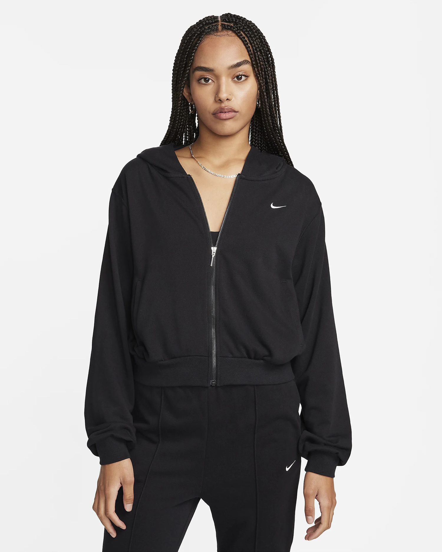 

Толстовка женская Nike Sportswear Chill French Terry FN2415 черная L, Черный, Sportswear Chill French Terry