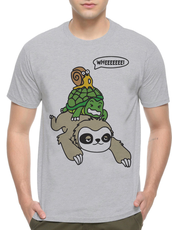 

Футболка мужская Dream Shirts Медленные и Ленивые серая XL, Серый, "Медленные и Ленивые"