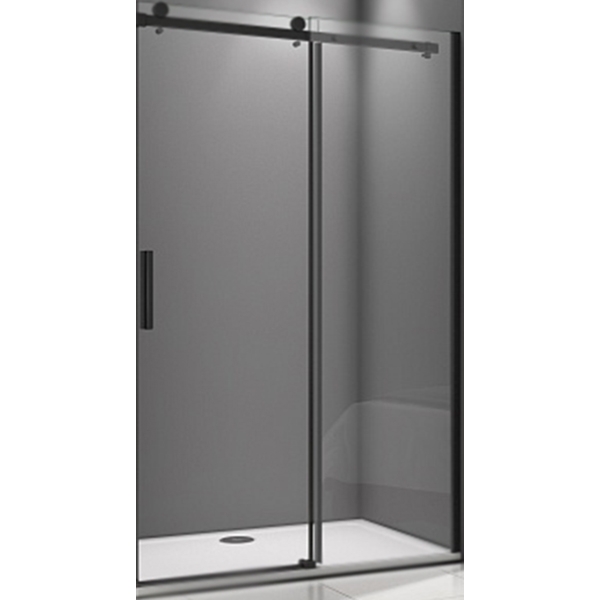 фото Душевая дверь в нишу good door galaxy wtw-170-c-b 170 профиль черный стекло прозрачное