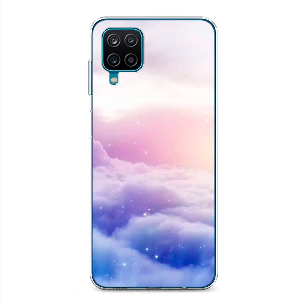 

Чехол на Samsung Galaxy A12/M12 "Небеса", Голубой;белый;розовый, 2101650-2