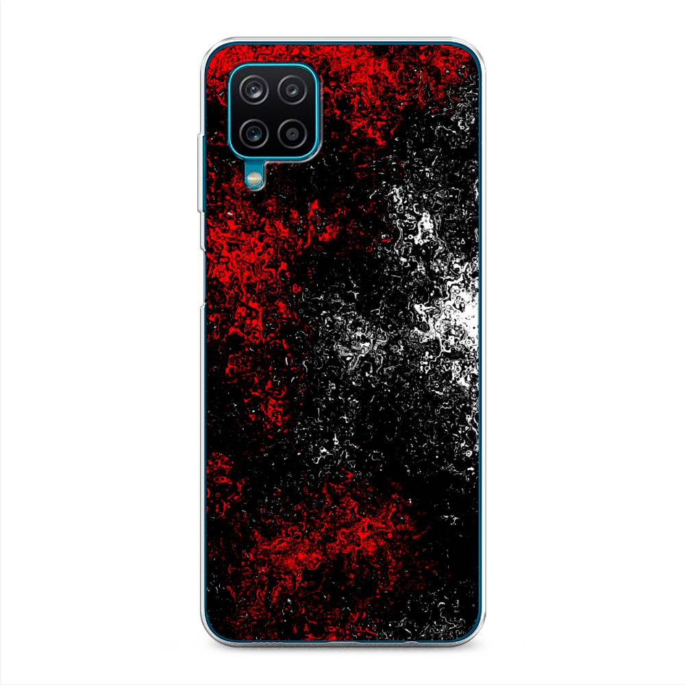 

Чехол для Samsung Galaxy A12/M12 "Монотипия", Красный;черный;белый, 2101650-3