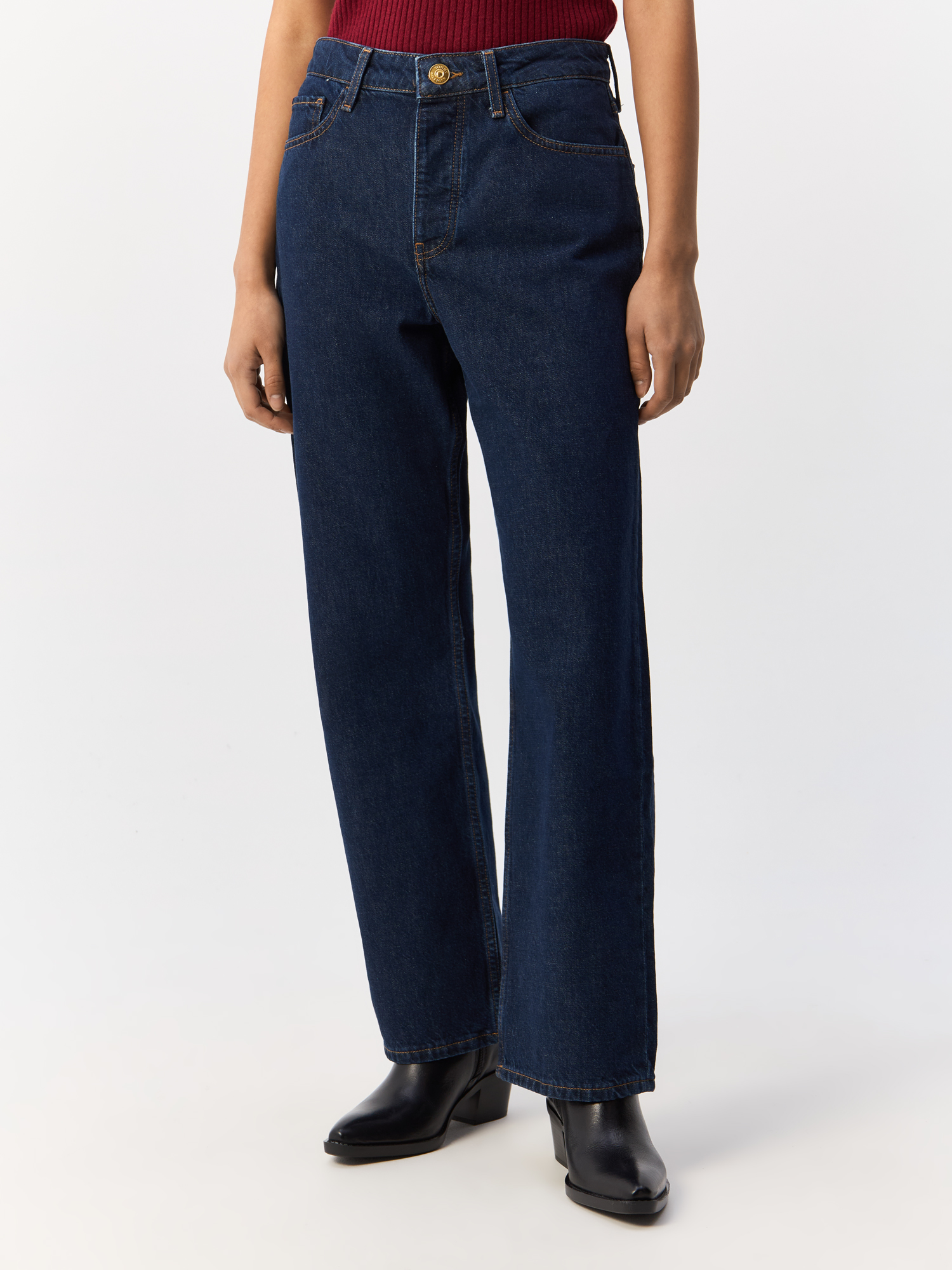 

Джинсы женские Tommy Hilfiger Loose Straight Rw Cler WW0WW42199 синие 28/30, Синий, Loose Straight Rw Cler