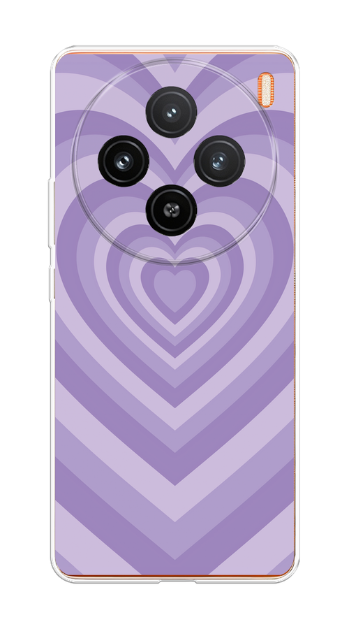

Чехол на Vivo X100 "Violet heart latte", Фиолетовый, 2611750-1