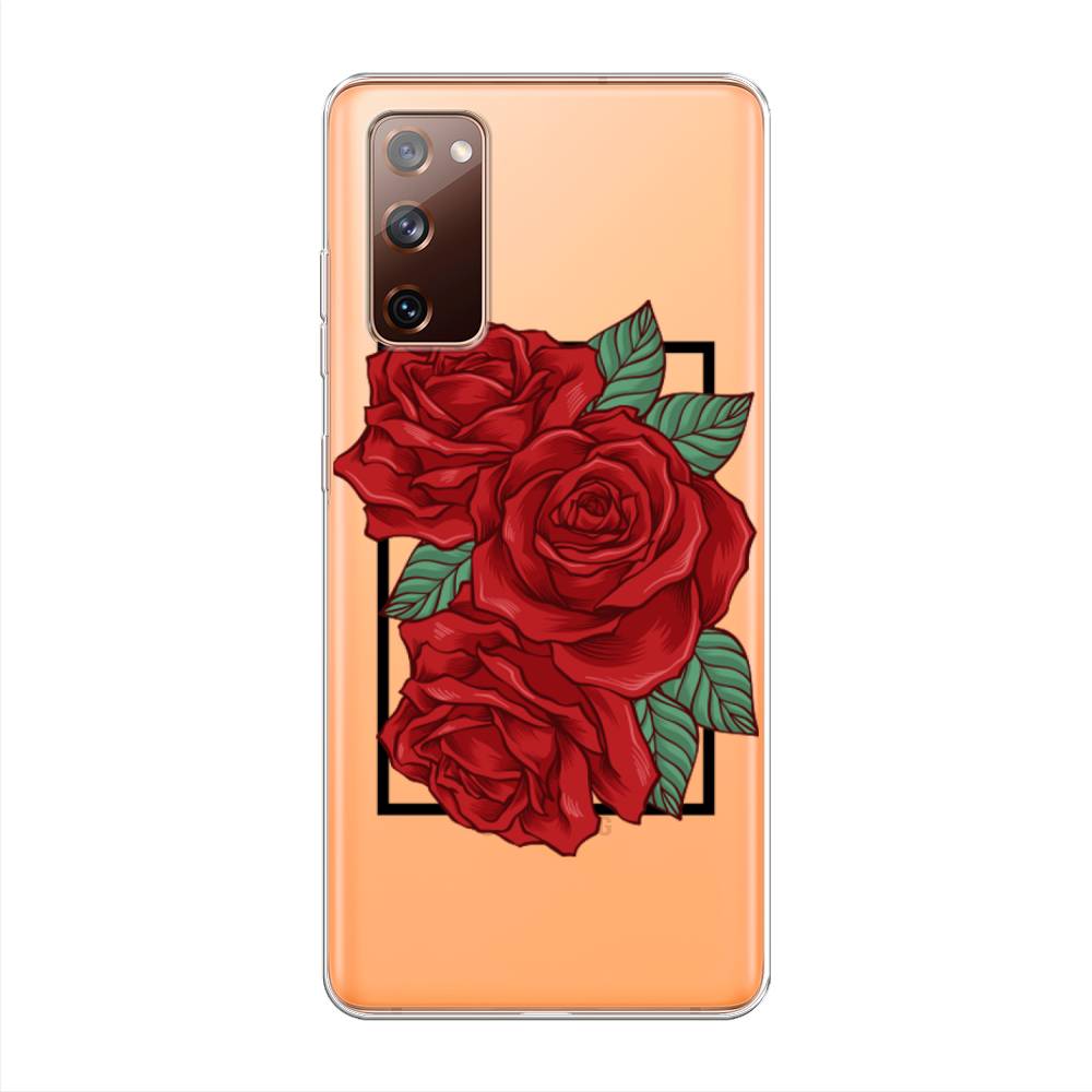 

Чехол для Samsung Galaxy S20 FE "Три алые розы", Красный, 2101350-2
