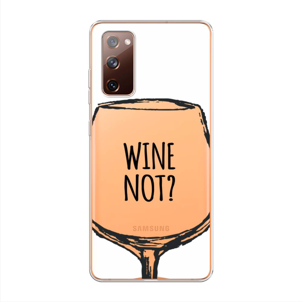 

Чехол на Samsung Galaxy S20 FE "Wine not white", Белый, 2101350-6