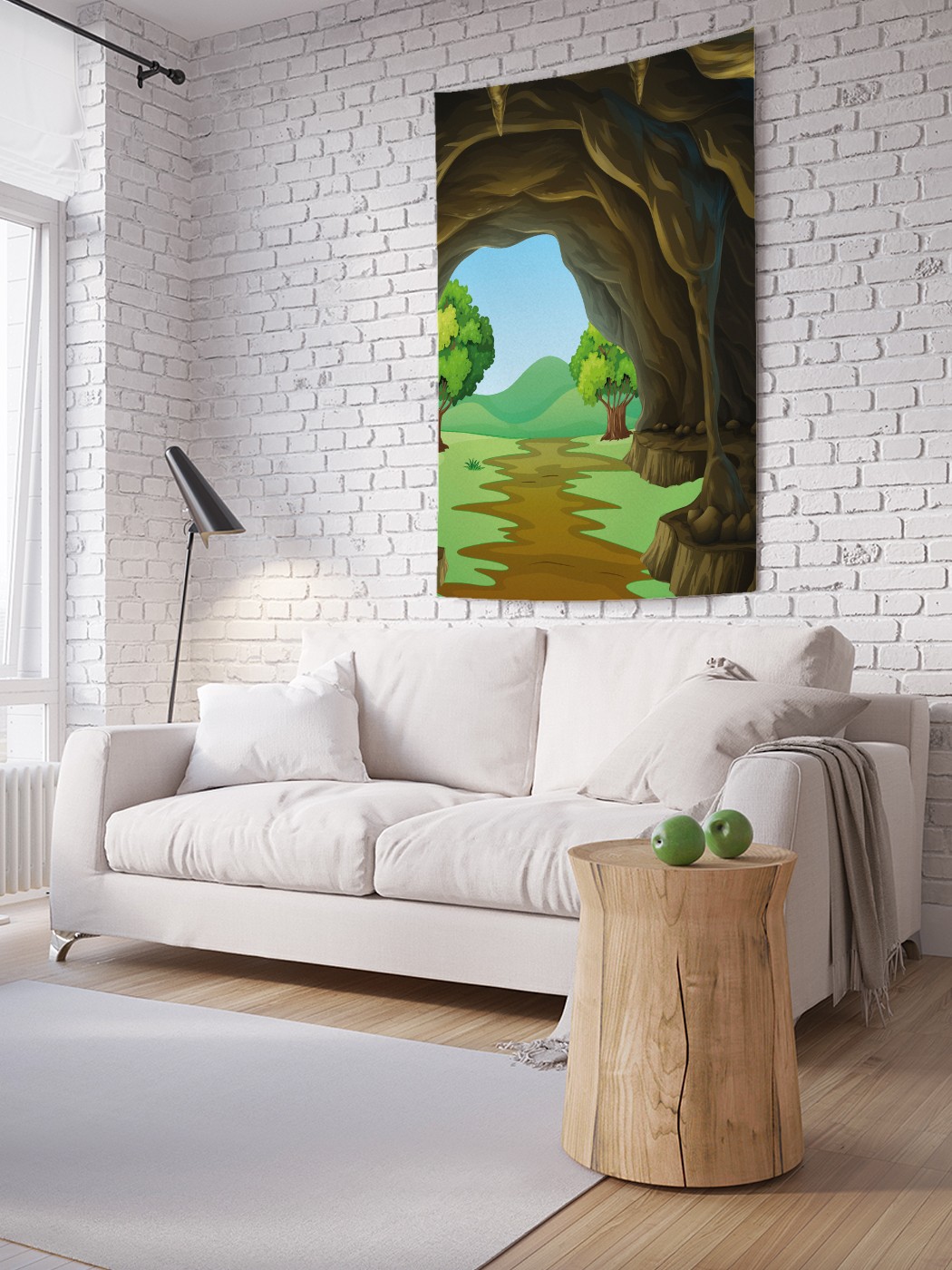 

Вертикальное фотопанно на стену JoyArty Выход из пещеры 150x200 см, Выход из пещеры