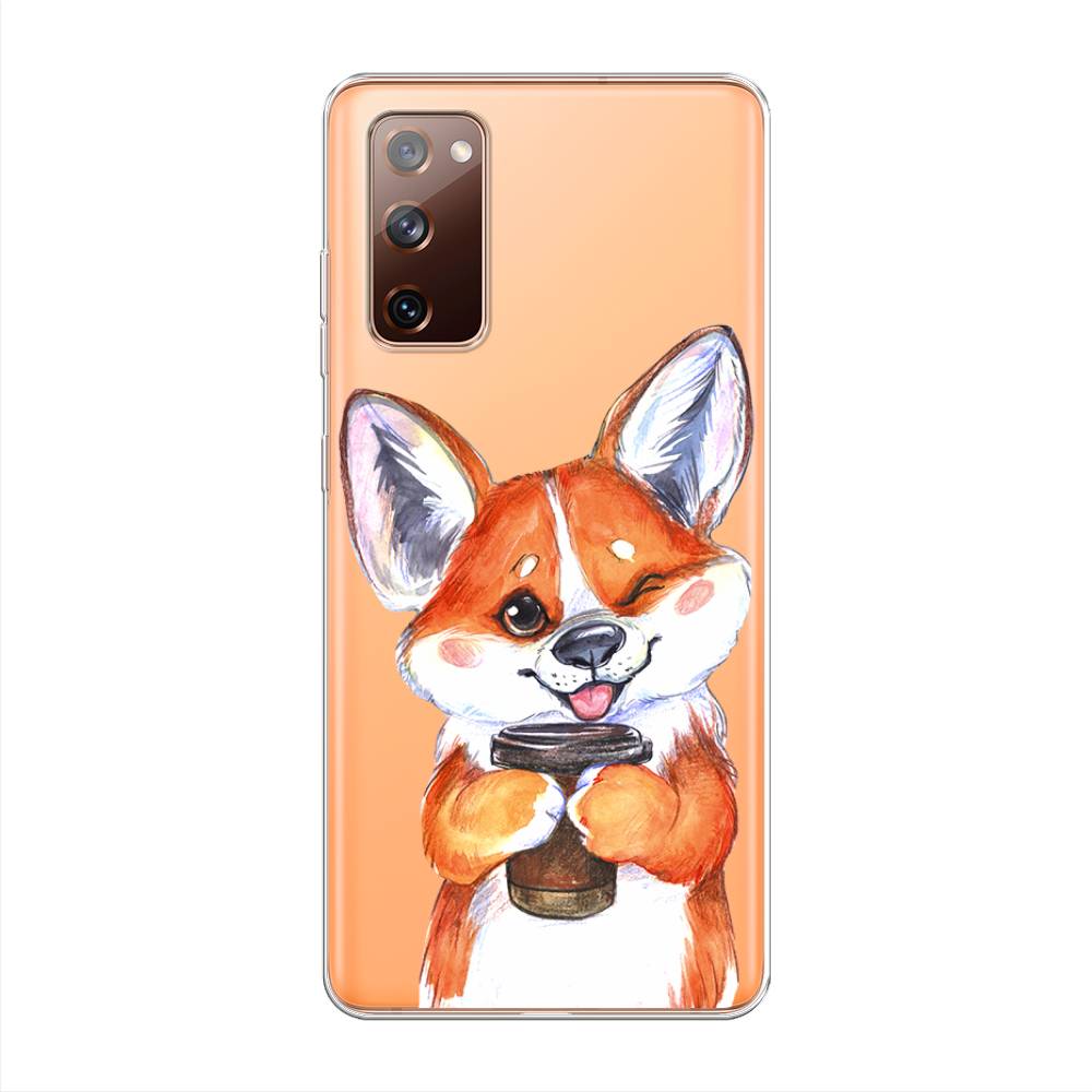 

Чехол на Samsung Galaxy S20 FE "Корги с кофе", Оранжевый;белый, 2101350-4