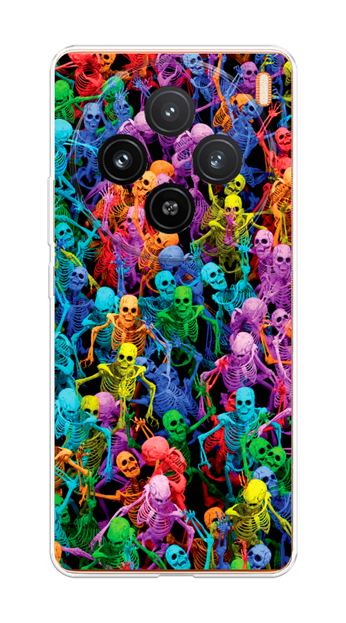 

Чехол на Vivo X100 "Вечеринка скелетов", Фиолетовый;желтый;оранжевый, 2611750-1