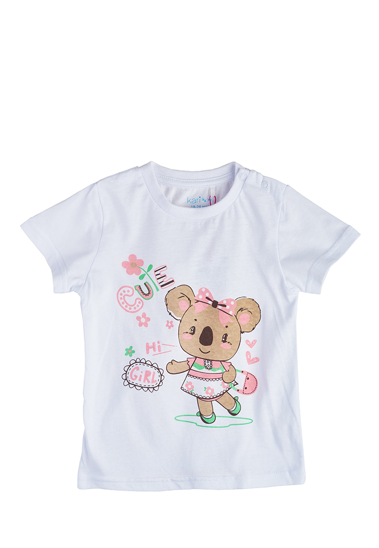 фото Футболка детская kari baby ss20b14001406 белый р.92