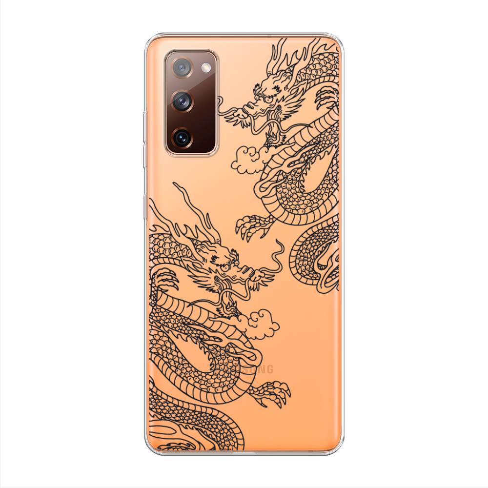 

Чехол на Samsung Galaxy S20 FE "Два китайских дракона", Серый;черный, 2101350-1