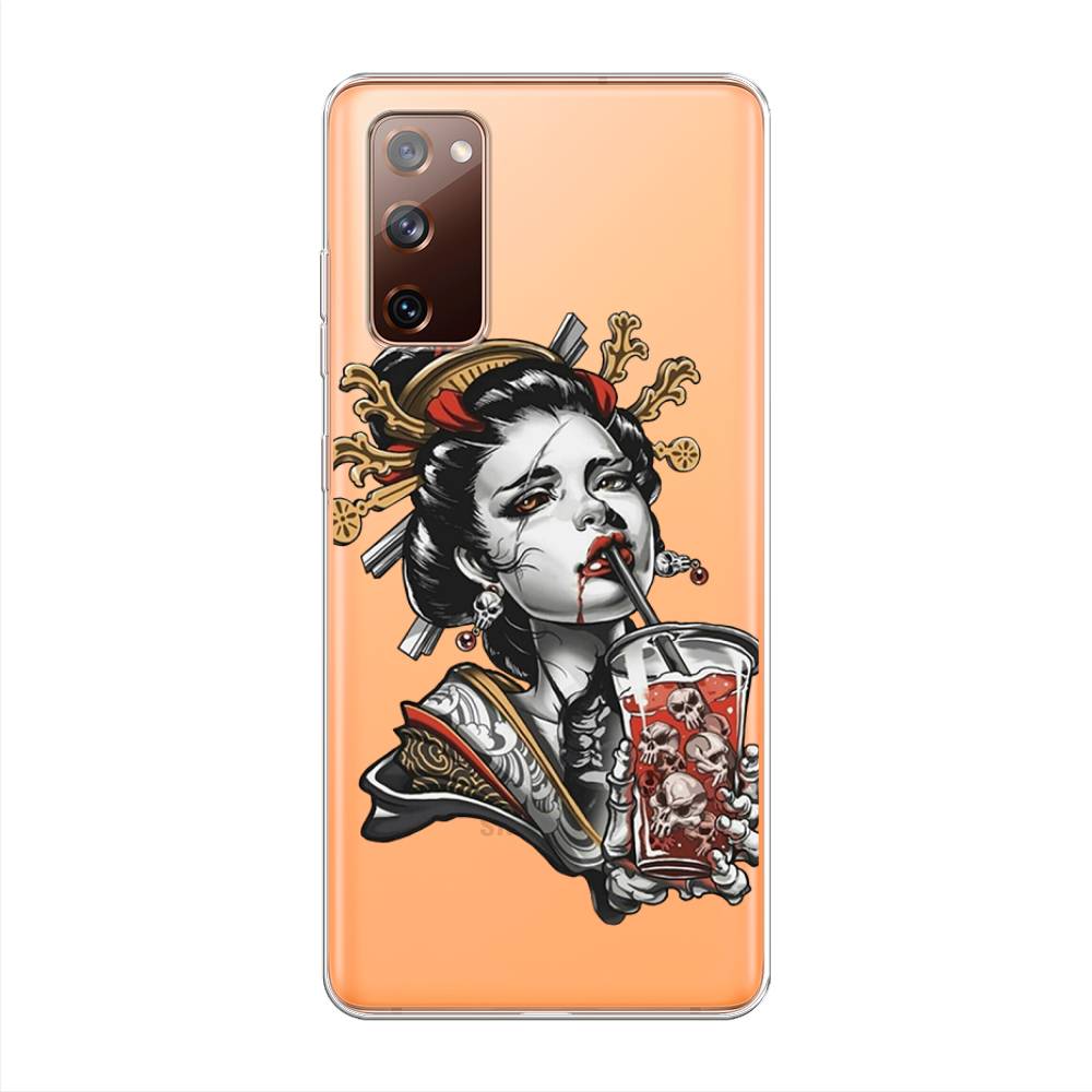 

Чехол для Samsung Galaxy S20 FE "Опасная гейша", Красный;черный;серый, 2101350-4